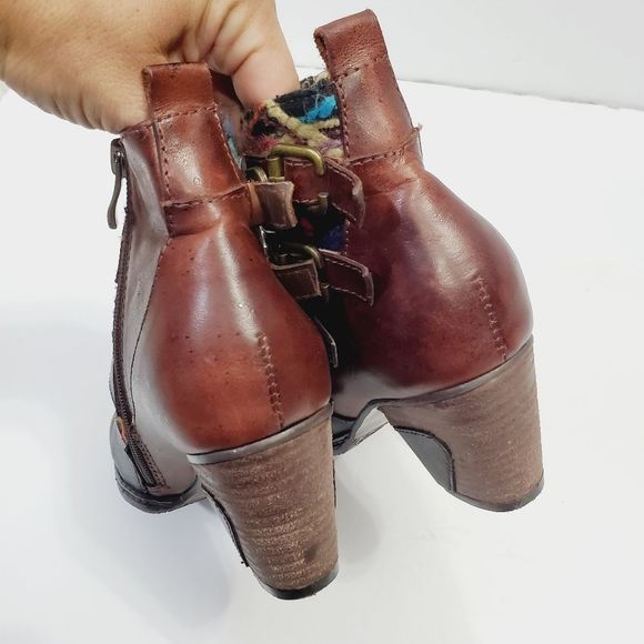L'artiste Leather Boho Colorful Redding Boots, Size EU 36: US 5.5-6, Heel:2.5” - Picture 8 of 12